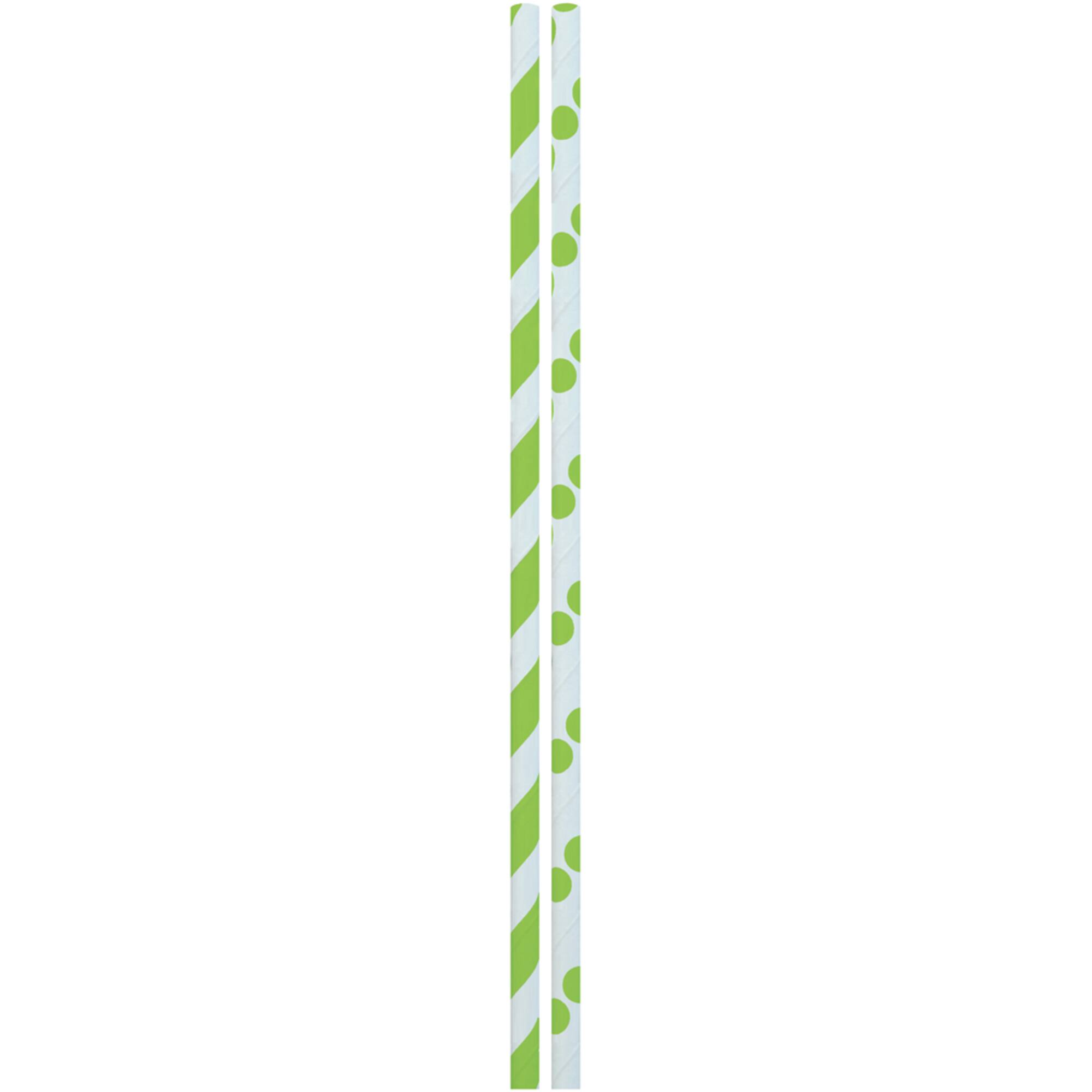 JAM Paper Stripes & Dots Paper Straws